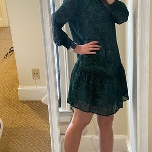 Green smock dress from jcrew size small